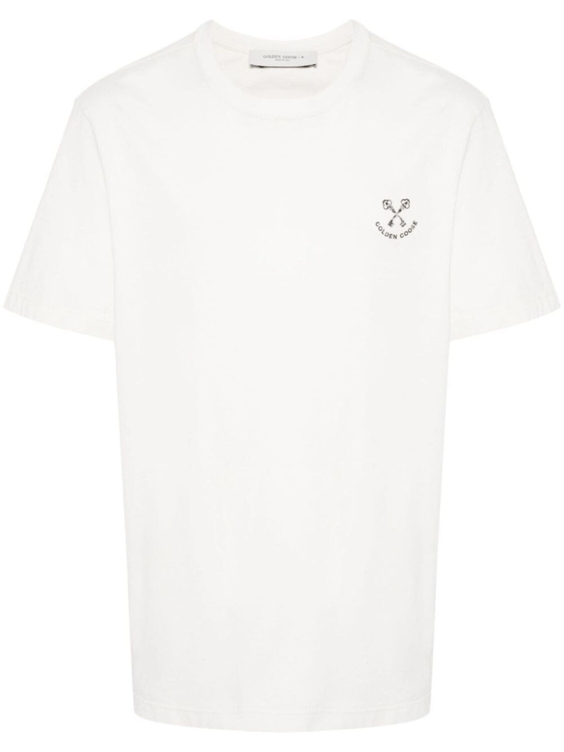 

Golden Goose футболка из хлопка с логотипом, белый