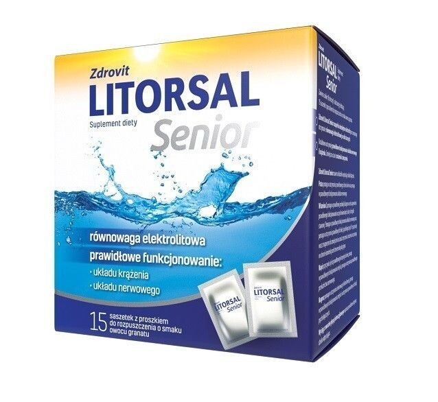 

Электролиты в пакетиках Litorsal Senior, 15 шт