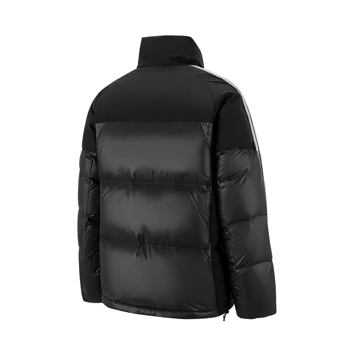 Adidas Мужская пуховая куртка, черная, с воротником-стойкой, средней жесткости — фото 3
