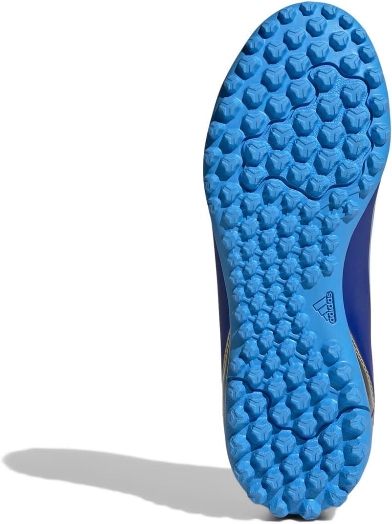 Детские кроссовки Adidas Unisex-Child X Crazylight.4 Turf, белый/голубой — фото 3