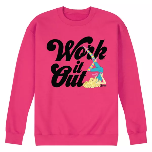 

Мужской флисовый худи Barbie Work It Out Licensed Character, розовый