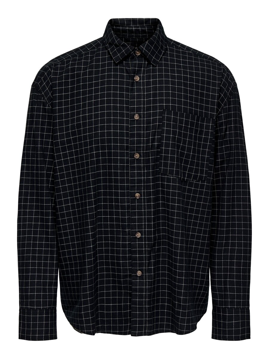 

Рубашка на пуговицах Comfort fit Only & Sons, черный