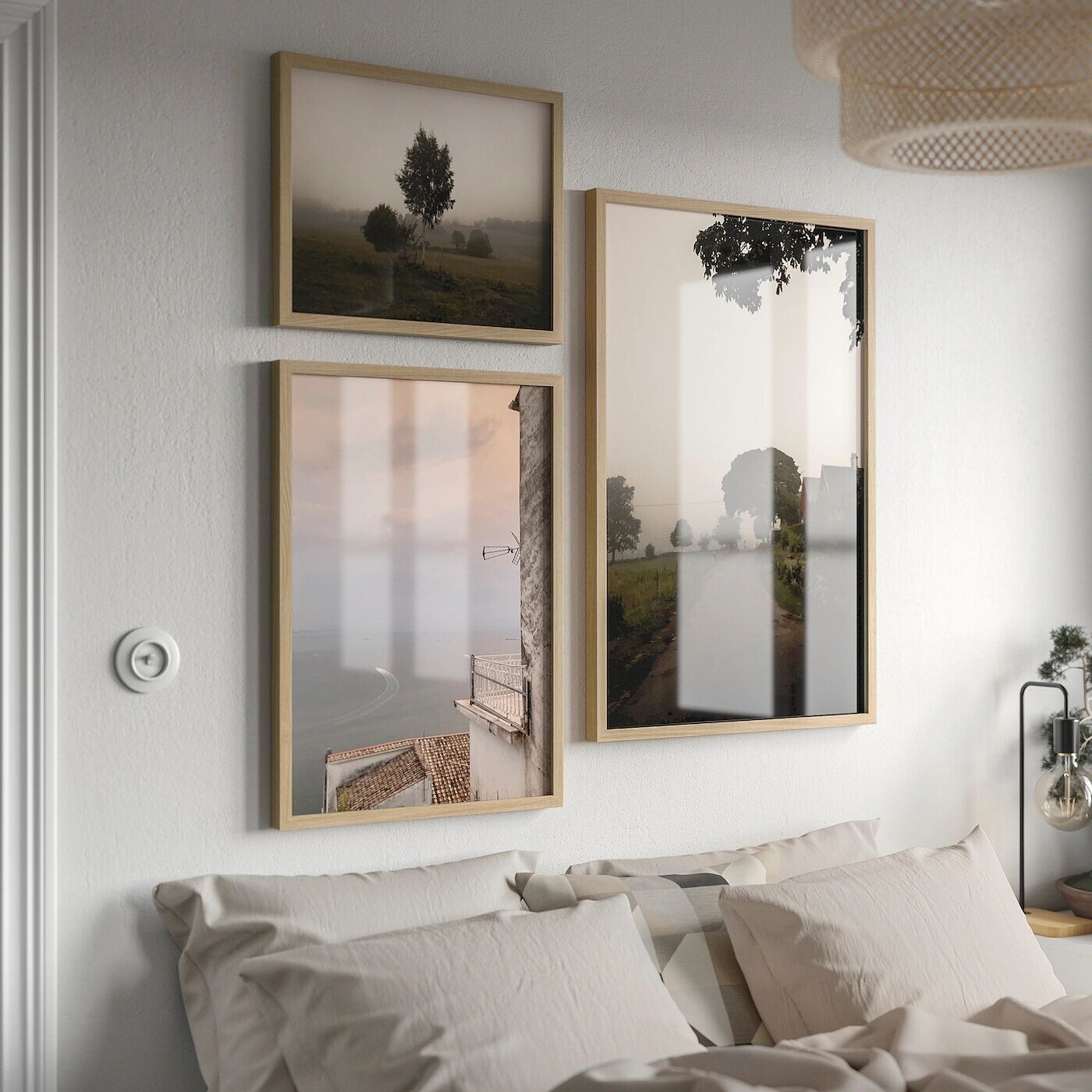 Рама под дуб, 40х50 см ,бежевый/коричневый, RÖDALM IKEA — фото 4