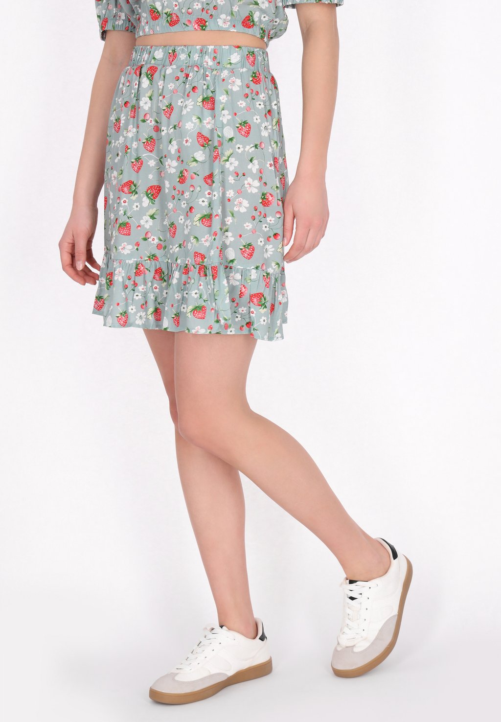

Юбка А-силуэта Mini skirt myMo, цвет Sage Green Multicolor