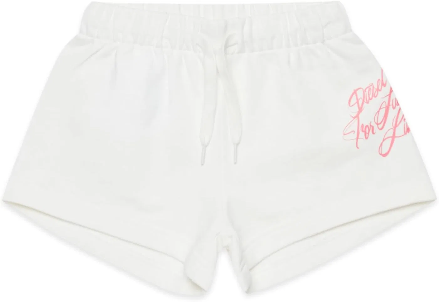 Шорты для девочек с логотипом Diesel, цвет Off-white