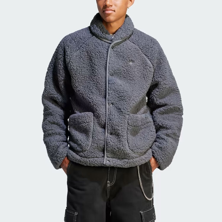 Куртка мужская флисовая Adventure Polar серая Adidas Originals, серый — фото 2