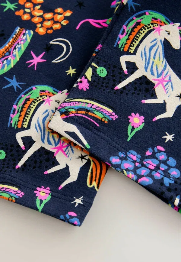 Брюки-легинсы укороченные Next, navy blue unicorn, темно-синий единорог — фото 3