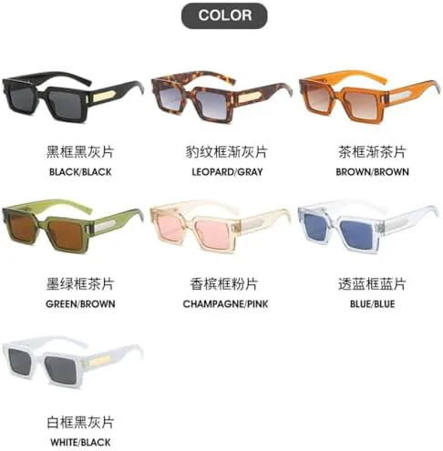 

Классические маленькие квадратные солнцезащитные очки для женщин, винтажные модные солнцезащитные очки для мужчин, модные летние аксессуары, ретро-очки MTZJH, C6