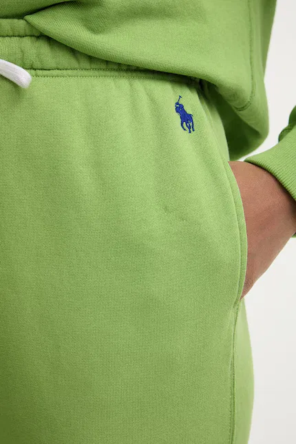 Джоггеры из футера Polo Ralph Lauren, зеленый — фото 3