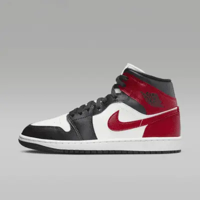 

Кроссовки Jordan Air 1 Mid, цвет Sail/Off Noir/White/Gym Red