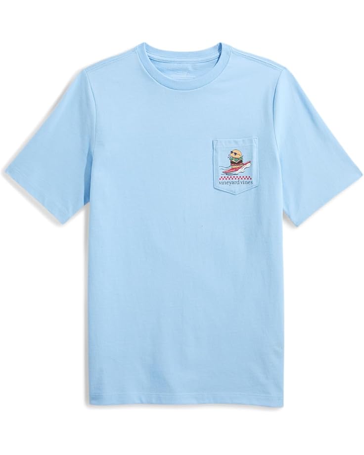 

Футболка Vineyard Vines Kids Surfin' Burger Short Sleeve Tee, цвет Jake Blue