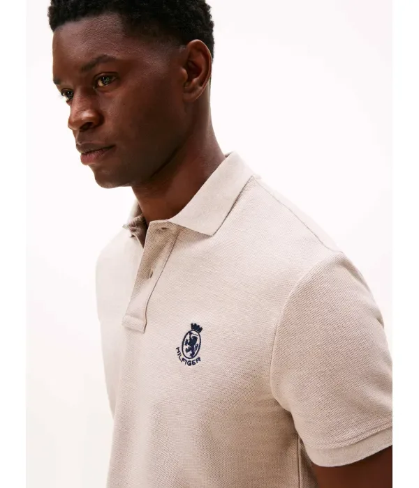 Полюс regular fit Tommy Hilfiger, бежевый — фото 4