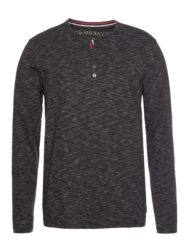 

Рубашка с длинными рукавами цвета антрацитовый меланж Bruno Banani