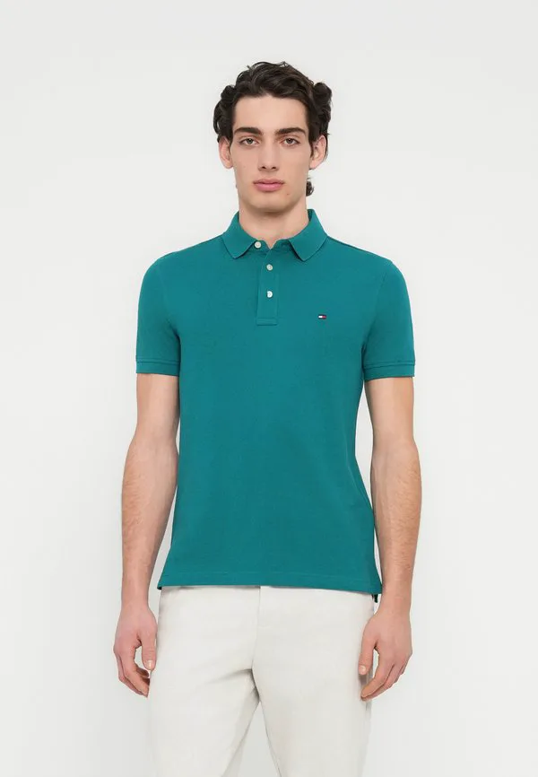 Поло-Рубашка из пике приталенного кроя 1985 года. Tommy Hilfiger, Deep Ocean
