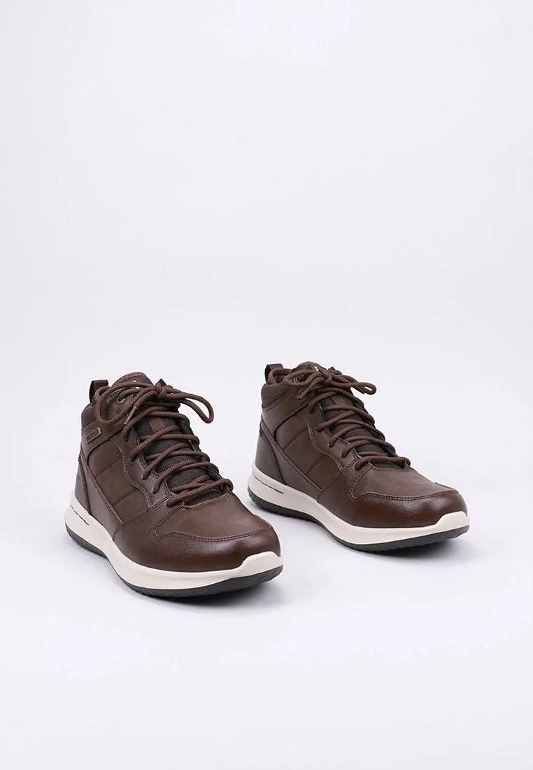 Мужские классические ботинки Skechers Delson Selecto, шоколадный — фото 4