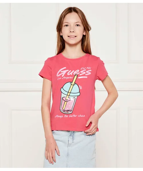

Футболка Regular fit Guess, розовый