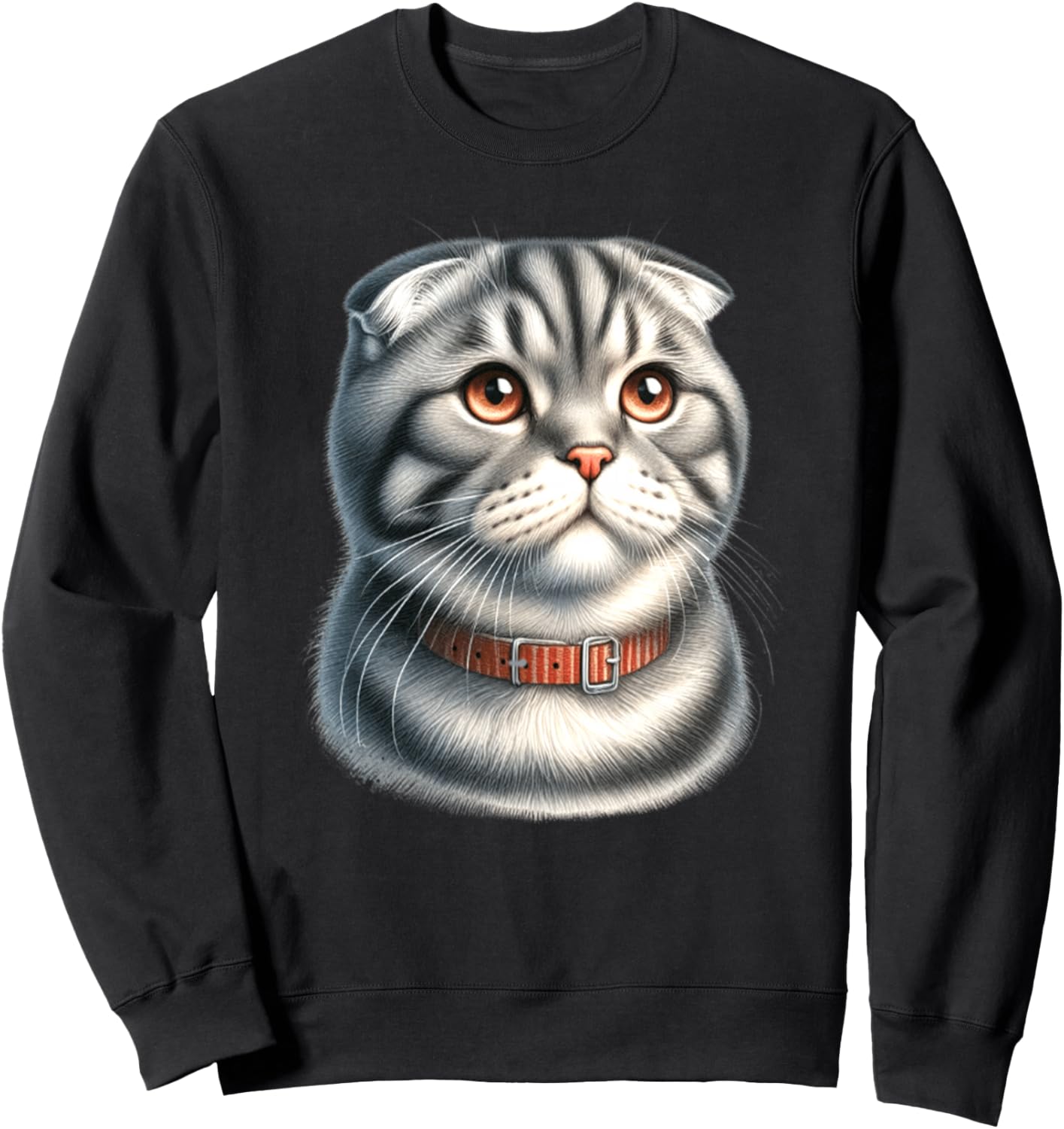 

Толстовка с изображением шотландской вислоухой кошки Urban Empyre, черный