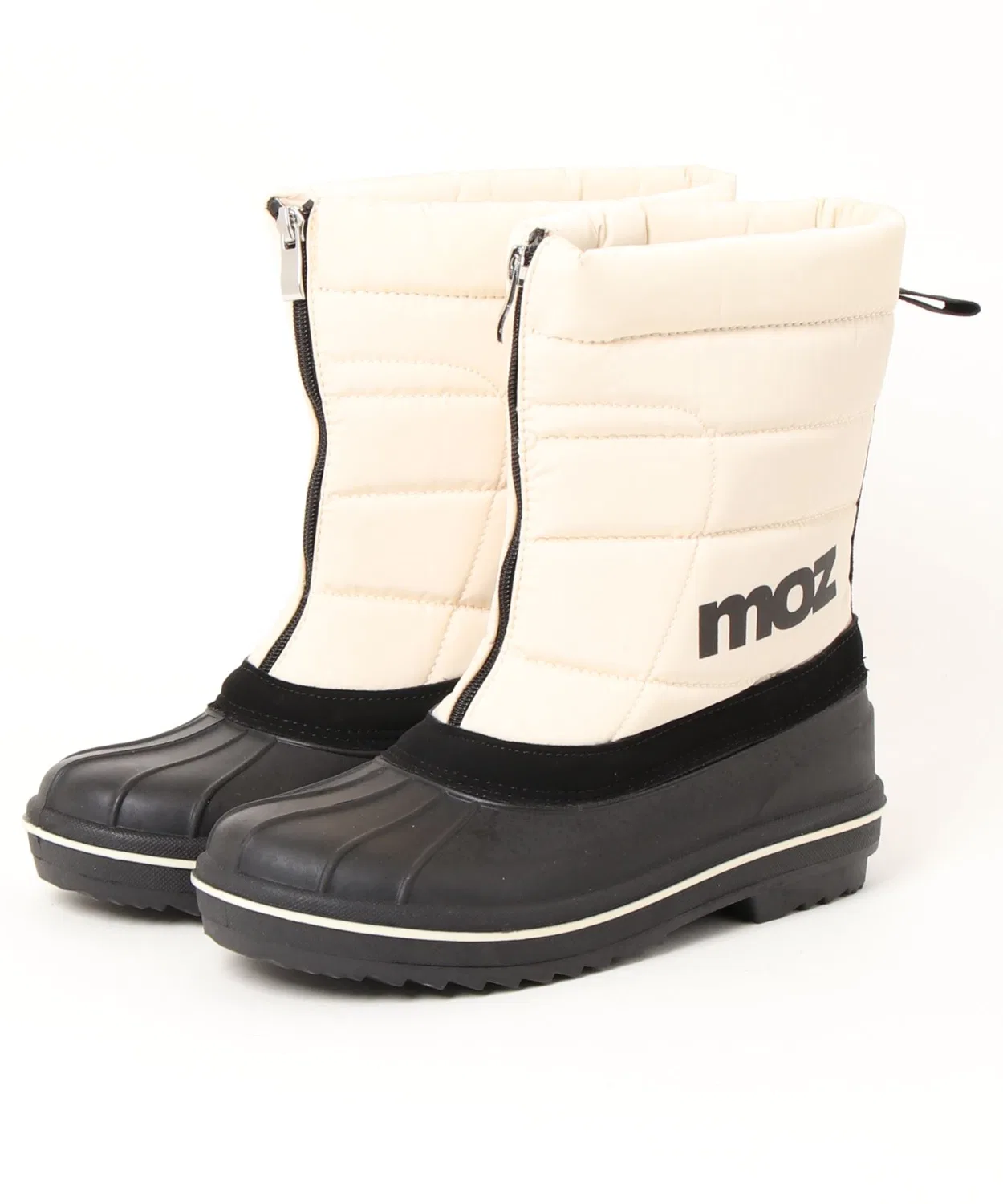 Зимние ботинки с центральной молнией moz MZ1216, цвет слоновая кость