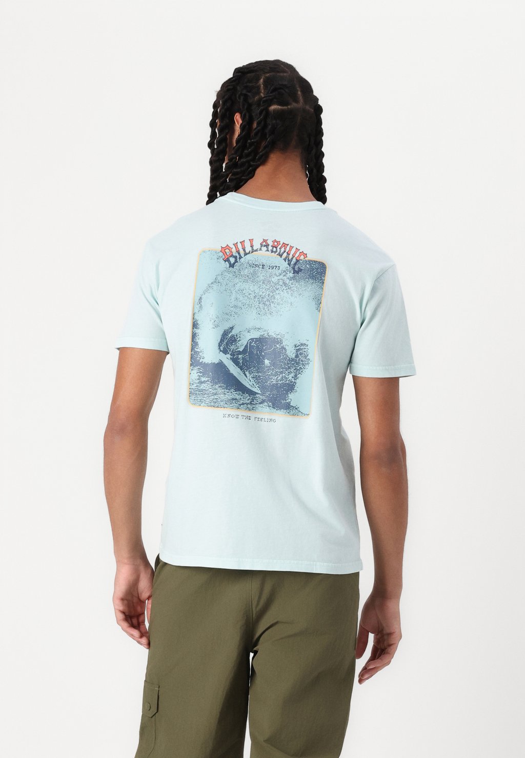 

Футболка с принтом HACK PREMIUM UNISEX Billabong, светло-голубой