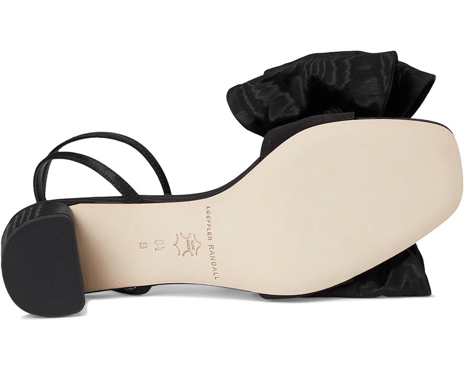Туфли Loeffler Randall Carmen Mid Heel Bow Sandals, черный — фото 3