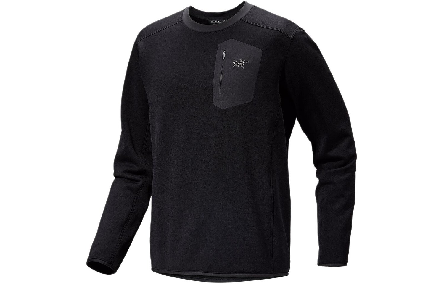 

Толстовка мужская Arcteryx с логотипом на кармане, черный