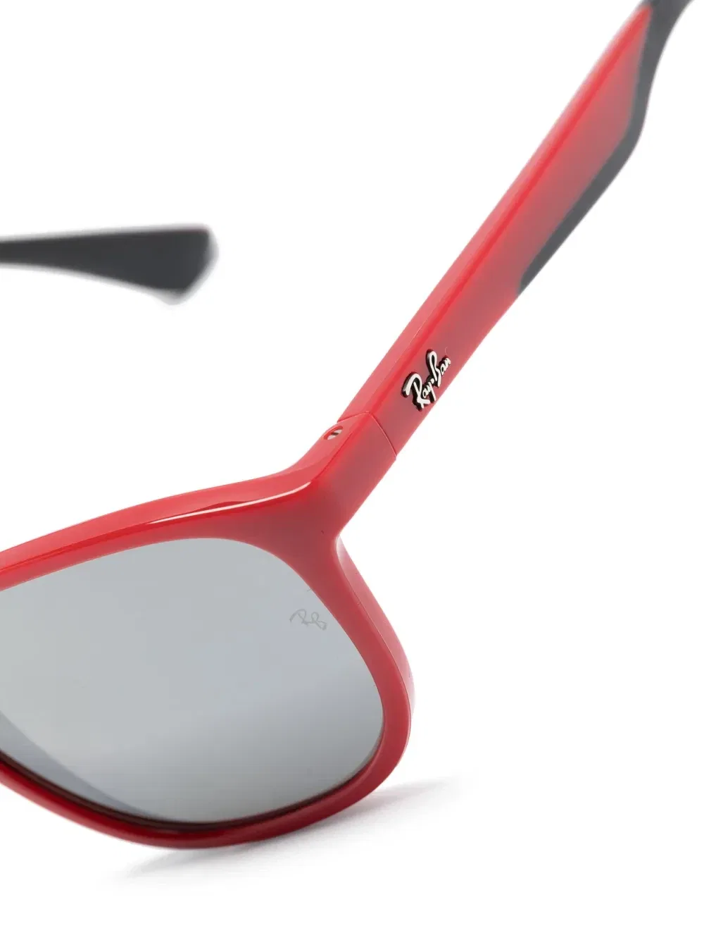 Солнцезащитные очки в квадратной оправе с логотипом Ray-Ban Junior, бордовый — фото 3