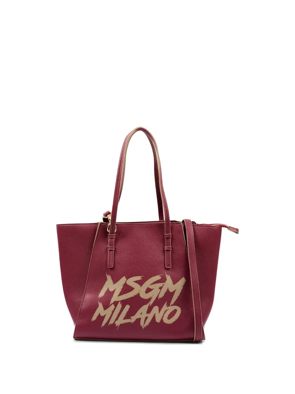 Сумка-тоут с логотипом Msgm Kids, красный