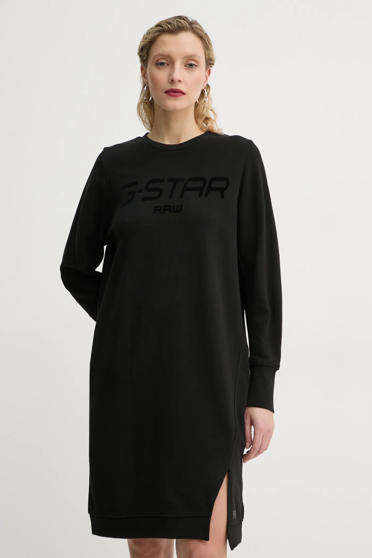 

Хлопковое платье G-Star Raw, черный