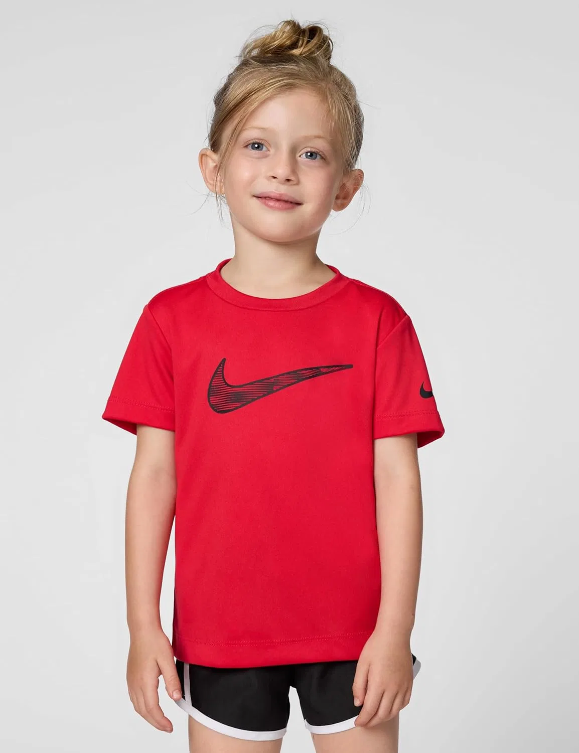 Футболка Dri-FIT Nike Kids' Trophy23, красная, размерная линейка — фото 2