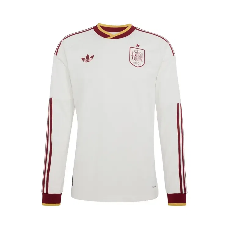 Футболка джерси Adidas Spain 26 Away Authentic Long Sleeve, белый