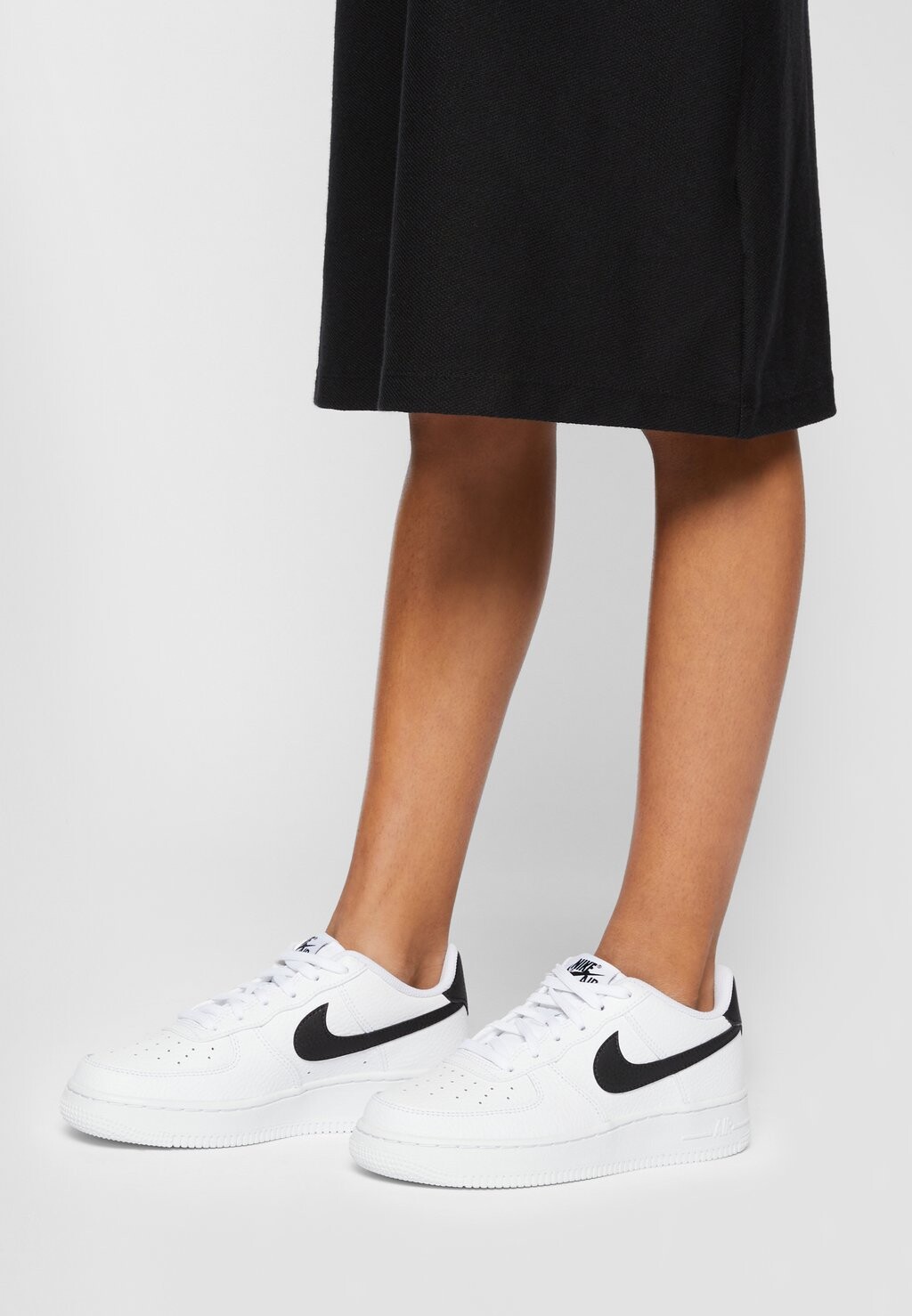Низкие кроссовки Air Force 1 (Gs) Nike, цвет white/black — фото 4