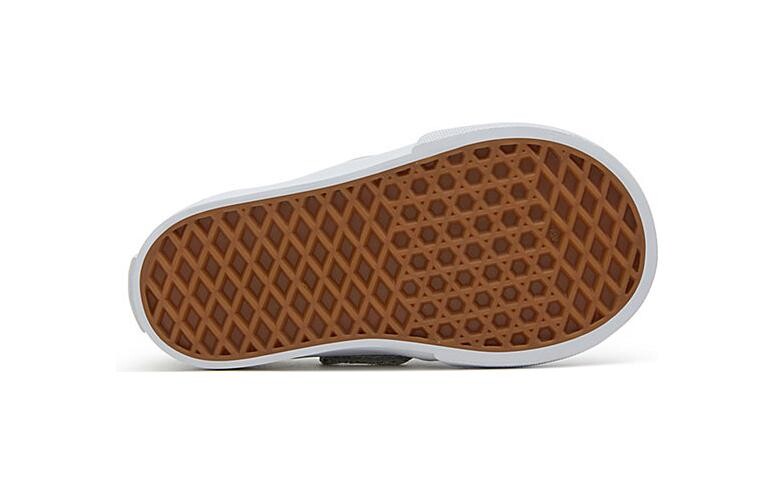 Кроссовки Vans Slip-On   V Toddler 'Glitter - Silver', серый — фото 4
