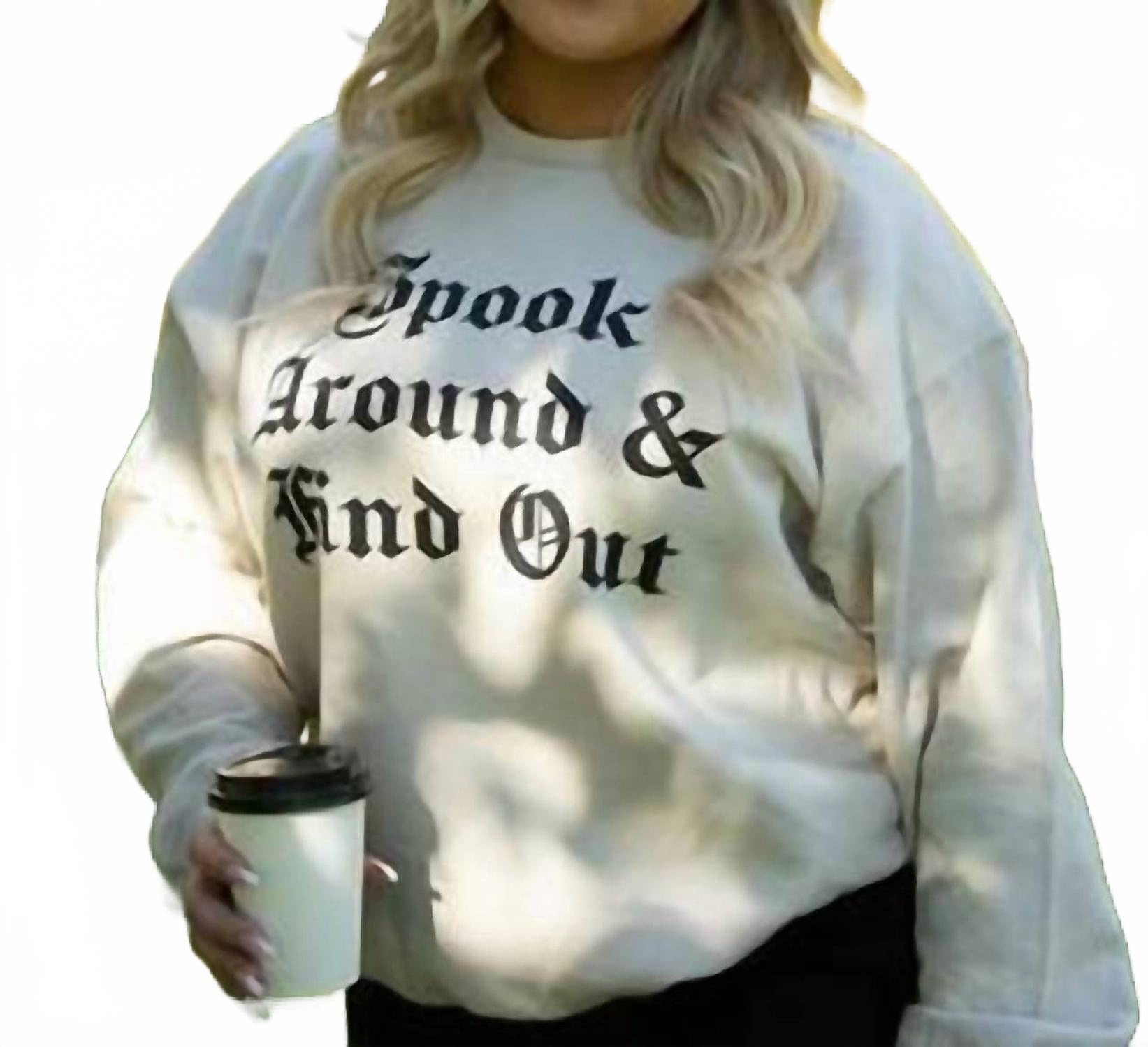 

Свитшот Spook Around в цвете таупе FRIDAY + SATURDAY, Taupe