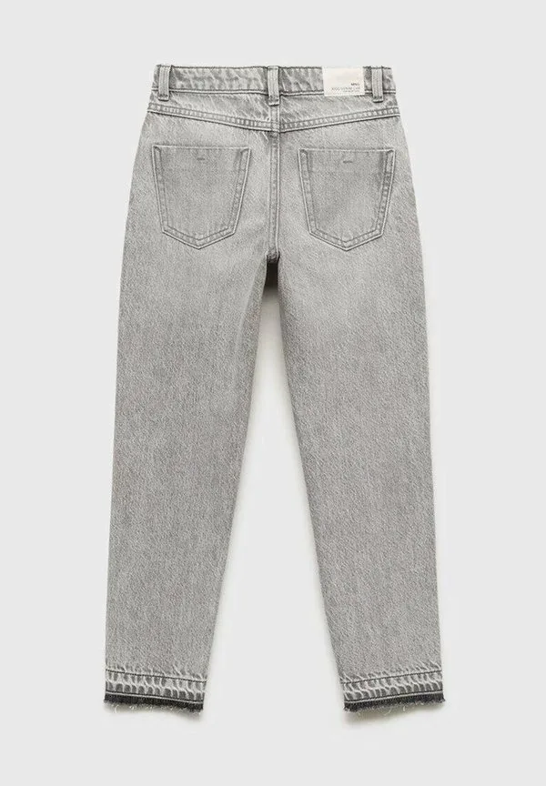Детские джинсы облегающего кроя Mango Kids, Grey Denim — фото 4