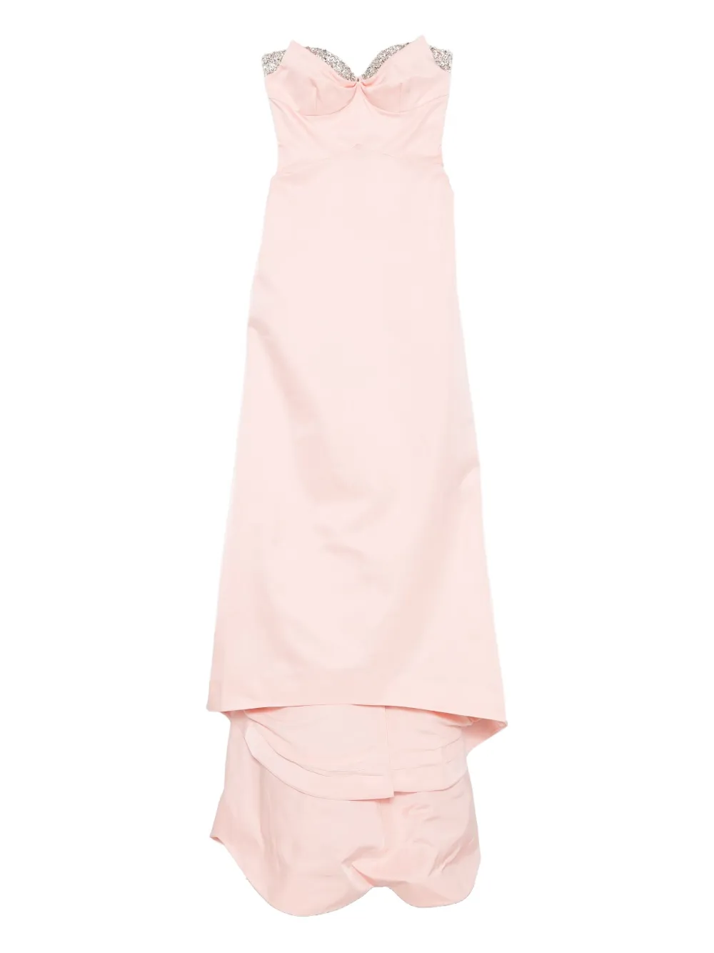 

Декорированное многослойное платье Alexander McQueen, розовый