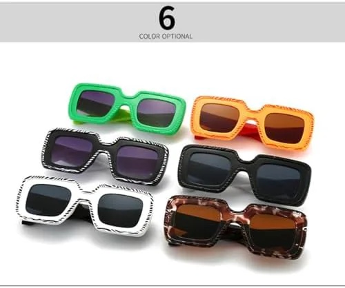 

Модные винтажные квадратные солнцезащитные очки большого размера для женщин и мужчин, с крупной оправой, дорожные солнцезащитные очки UV400 MTZJH, Orange Brown