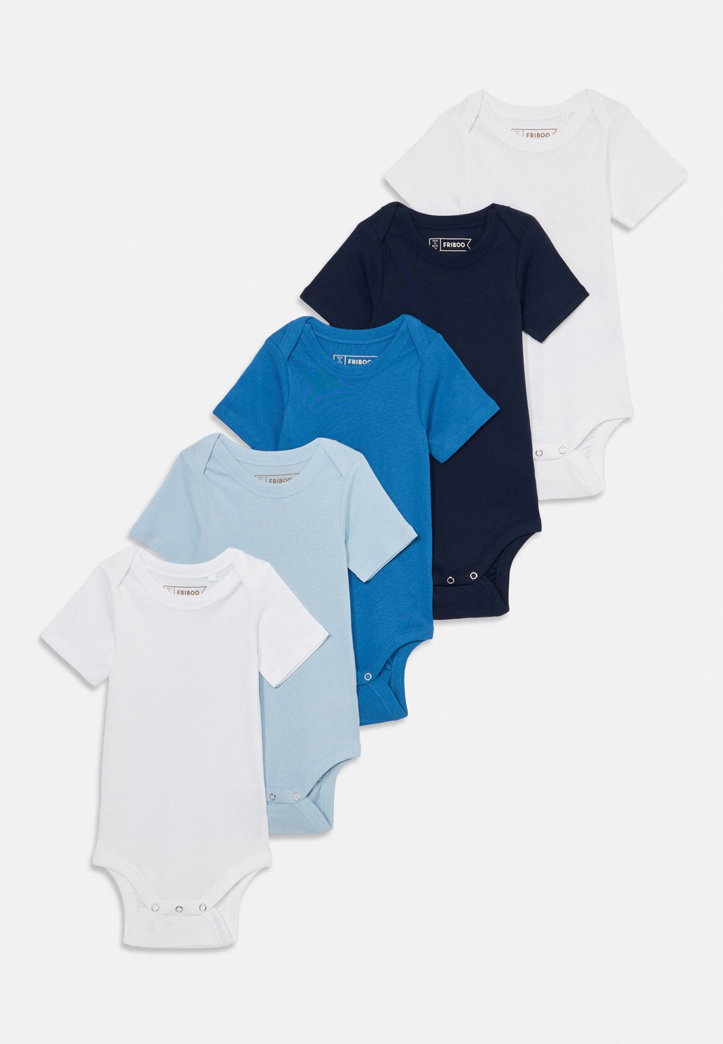 

Боди 5 PACK UNISEX Friboo, цвет Royal Blue/Light Blue/Black