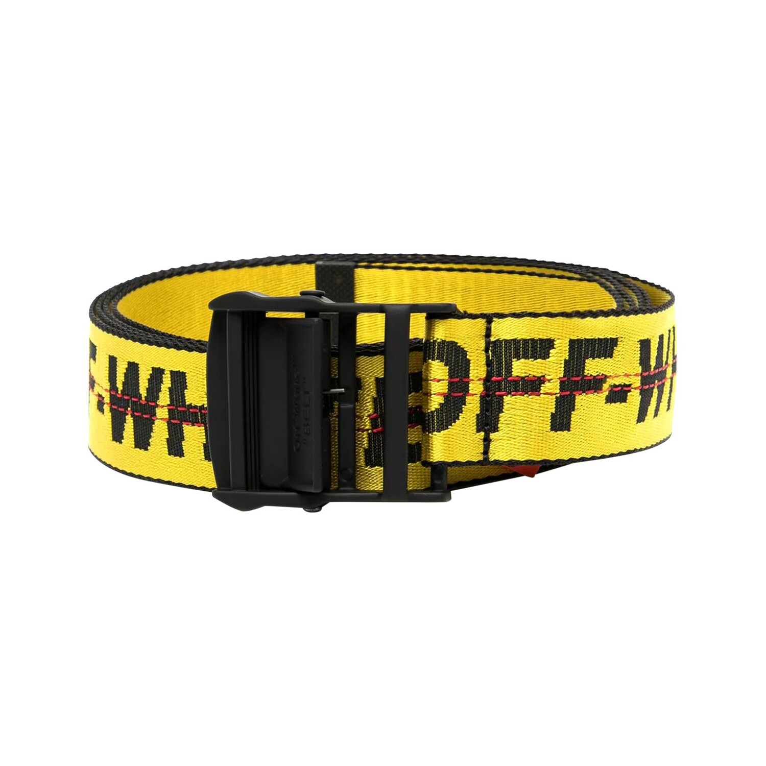 

Классический индустриальный ремень Off-White Желтый/Черный