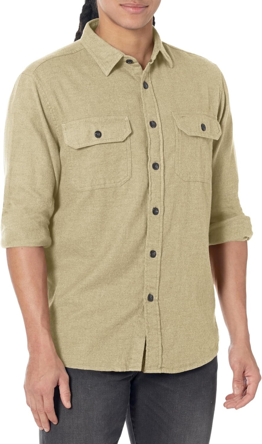 

Рубашка Pendleton Burnside Flannel Shirt, цвет Tan/Green Heather