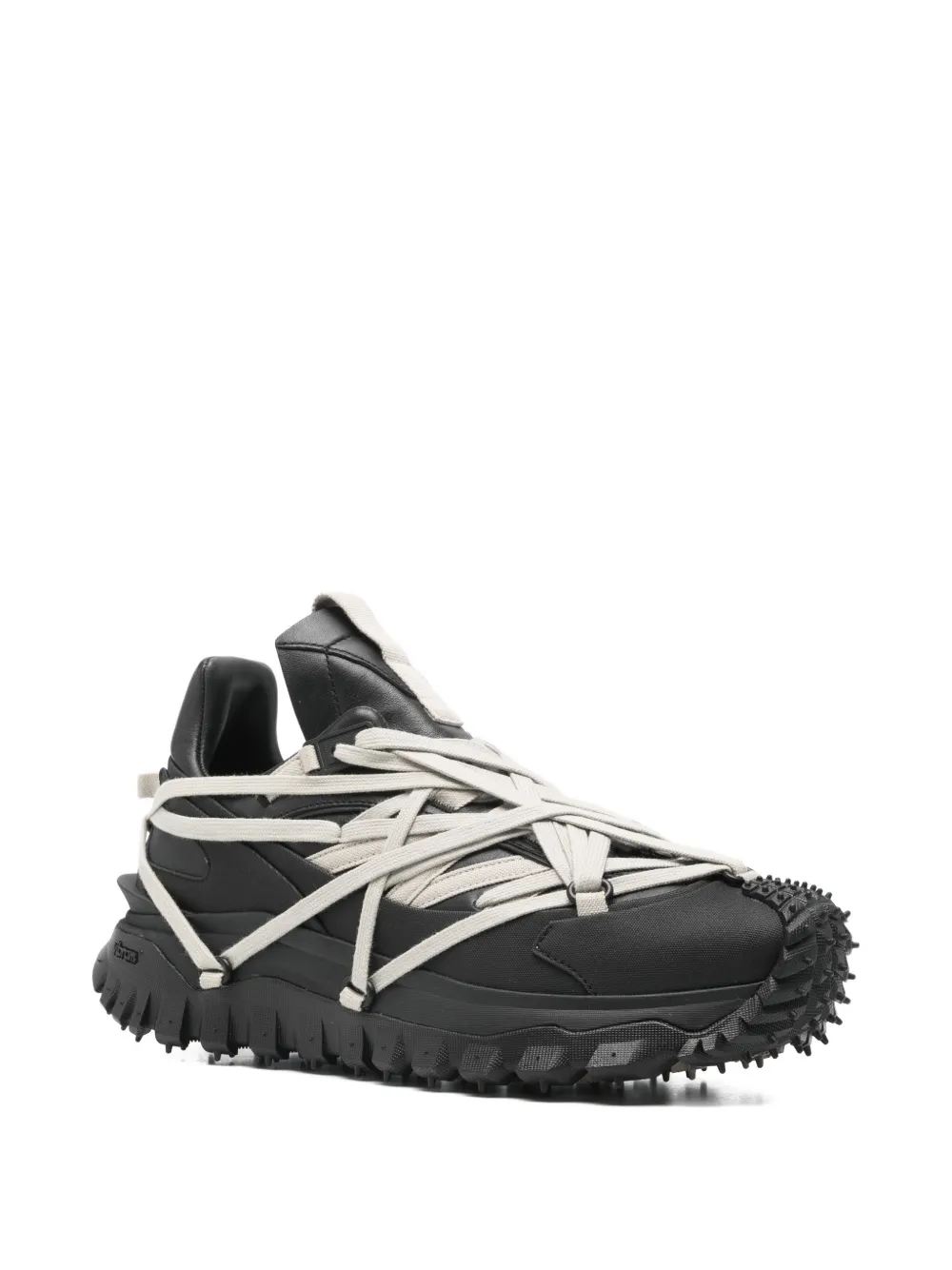 Кроссовки Trailgrip Megalace на массивной подошве Moncler + Rick Owens, черный — фото 2