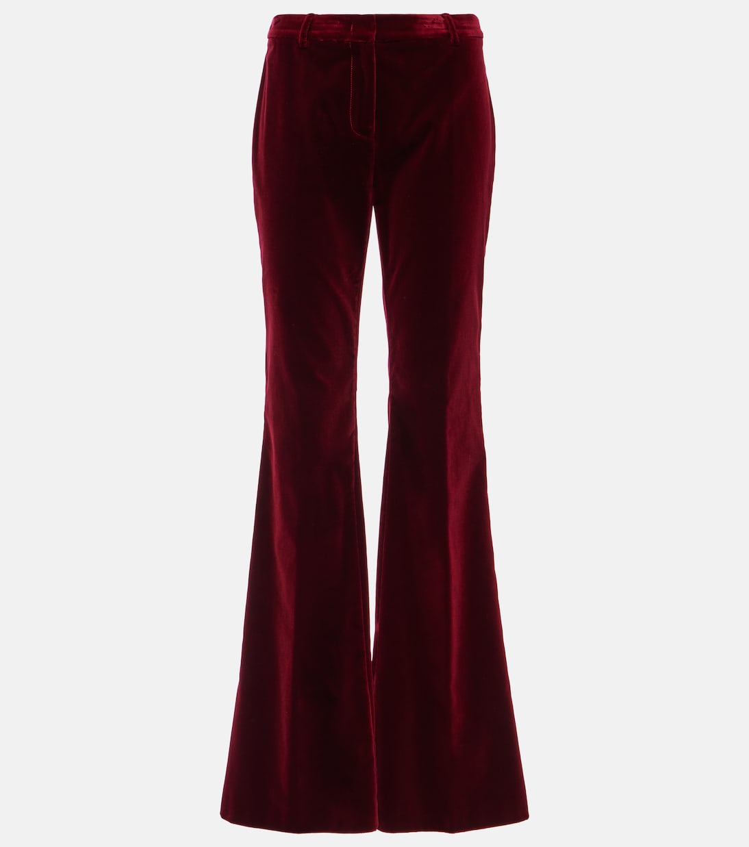 

Расклешенные брюки из хлопка Etro, красный