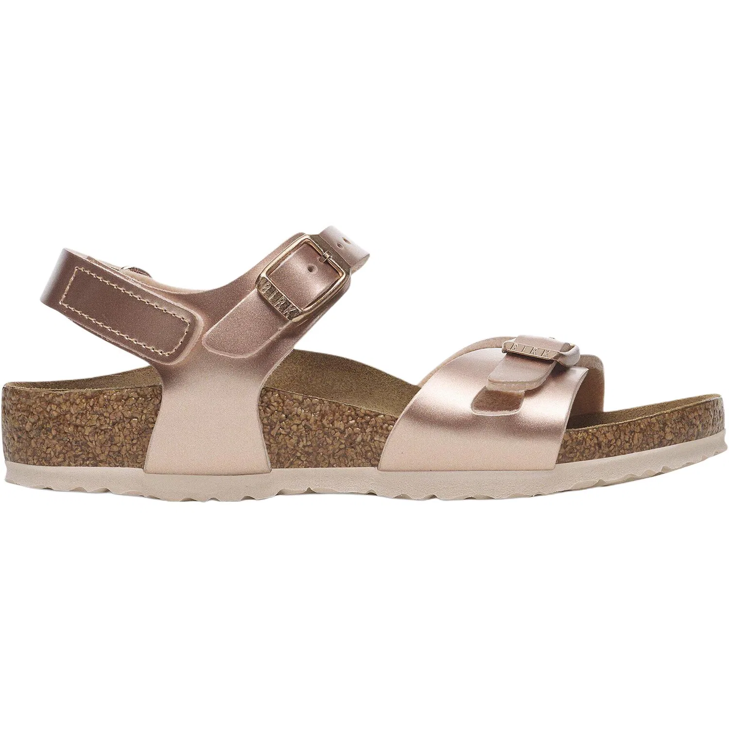 Сандалии низкие детские Birkenstock Rio AS розовое золото — фото 3