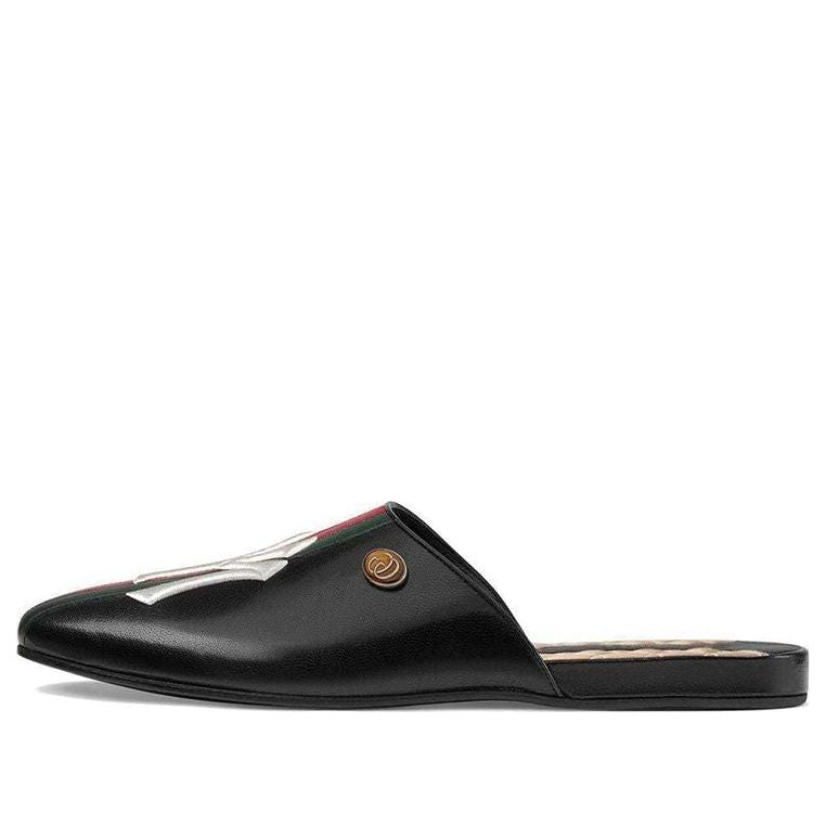 Шлепанцы (WMNS) Gucci NY Yankees x Princetown G 'Black'