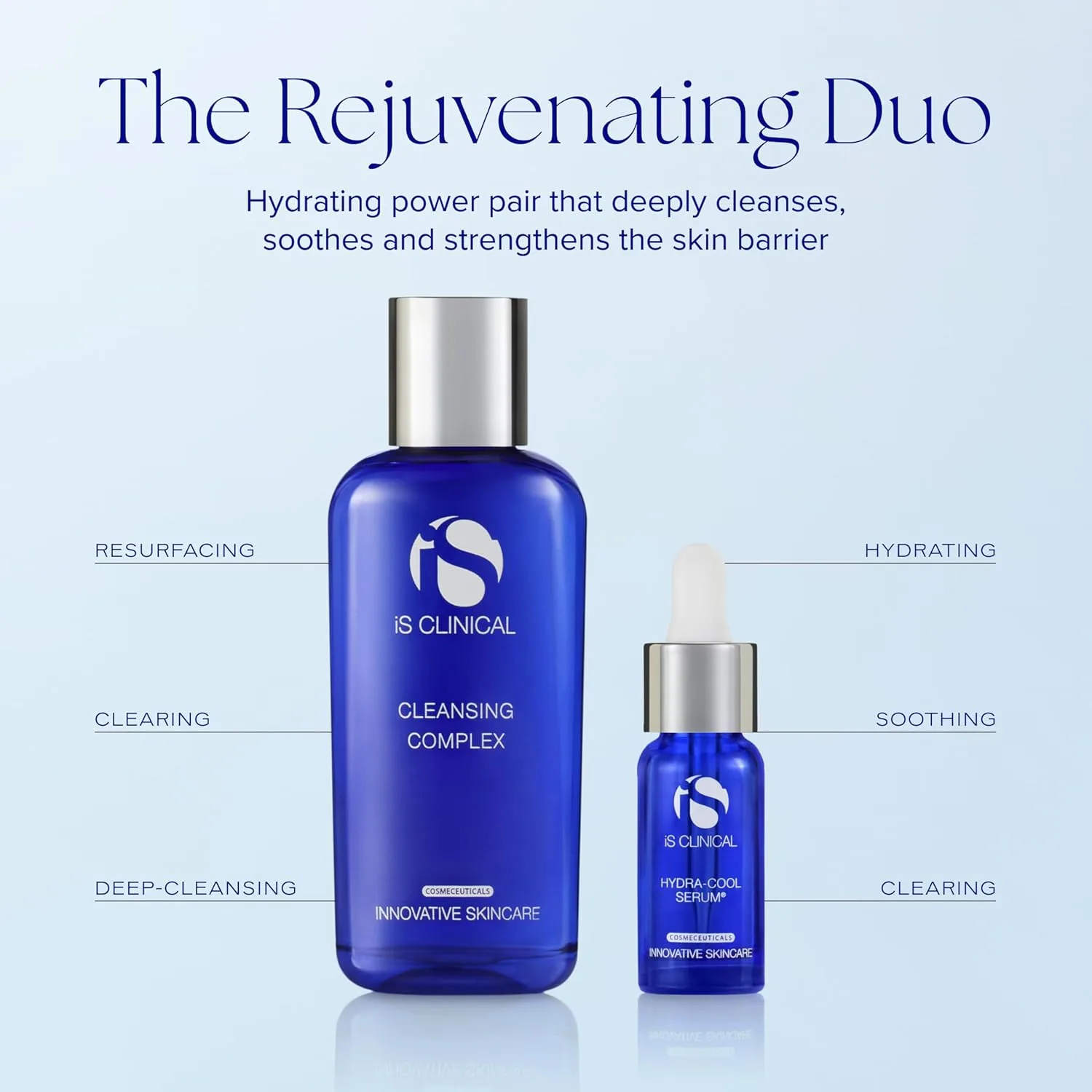 Набор iS CLINICAL Cleansing Complex, 3in1 очищающее средство для глубоких пор, для проблемной кожи, 59 мл + iS CLINICAL Hydra-Cool Serum, увлажняющая сыворотка, против высыпаний и покраснений, 15 мл — фото 2
