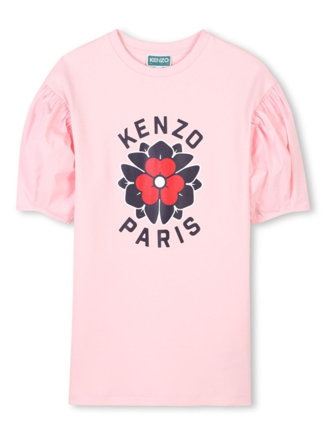 

Платье-футболка с логотипом Kenzo Kids, розовый