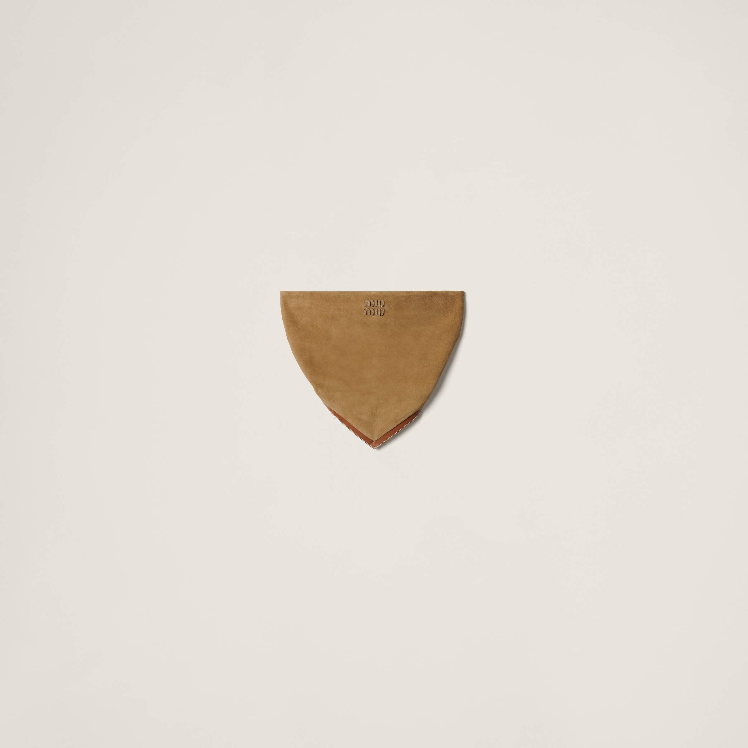 

Топ-бандана из замши MIU MIU, коричневый