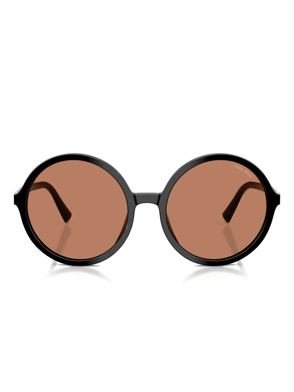 

Солнцезащитные очки в круглой оправе Miu Miu, черный