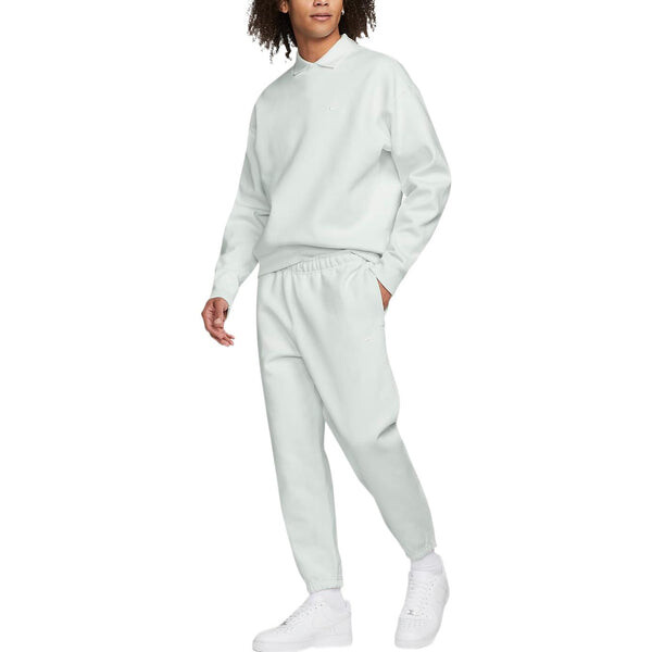 Толстовка Nike Solo Swoosh Crew neck sweatshirt 'White', белый — фото 3