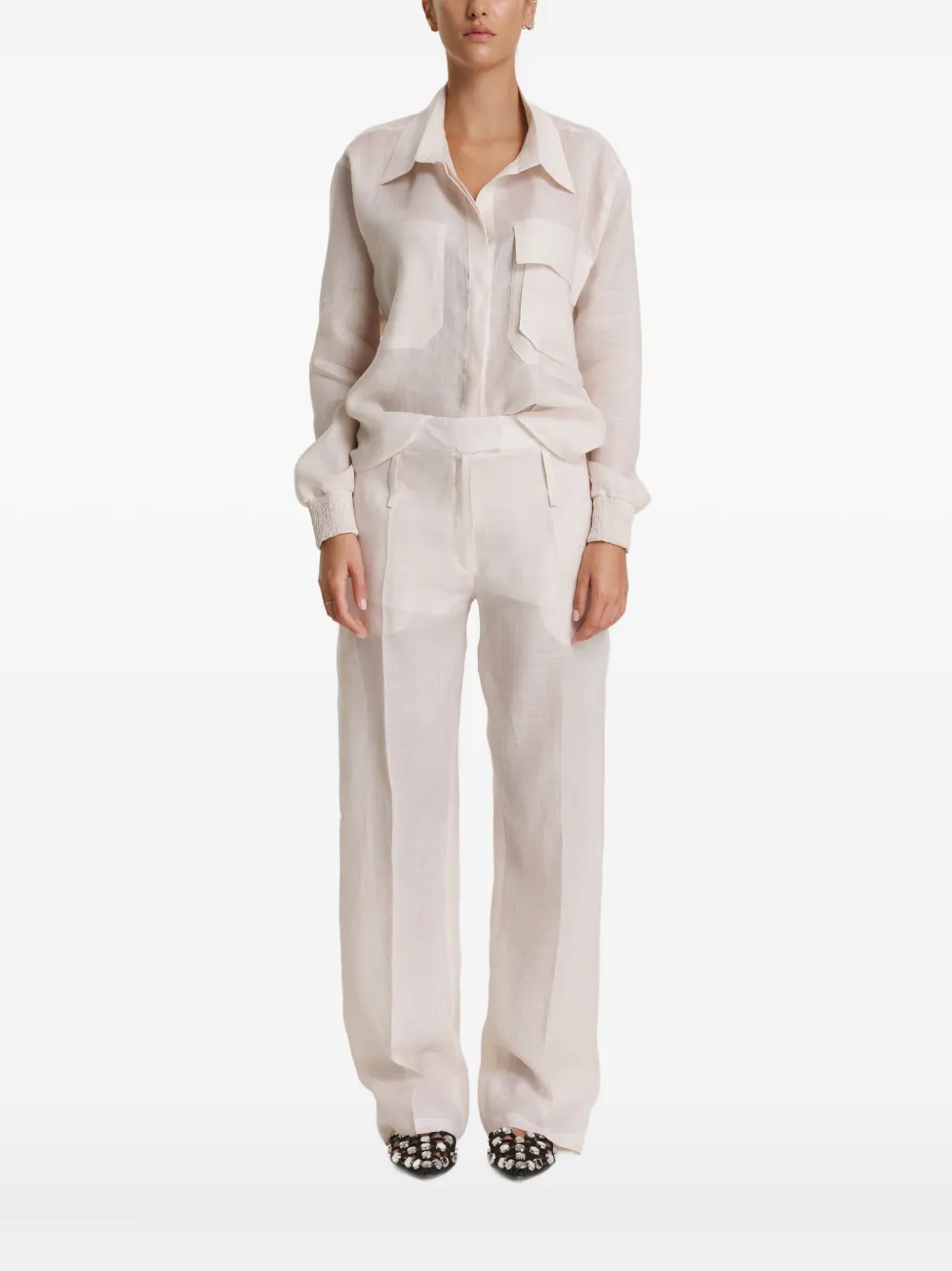 

Рубашка с карманом Pnk, бежевый