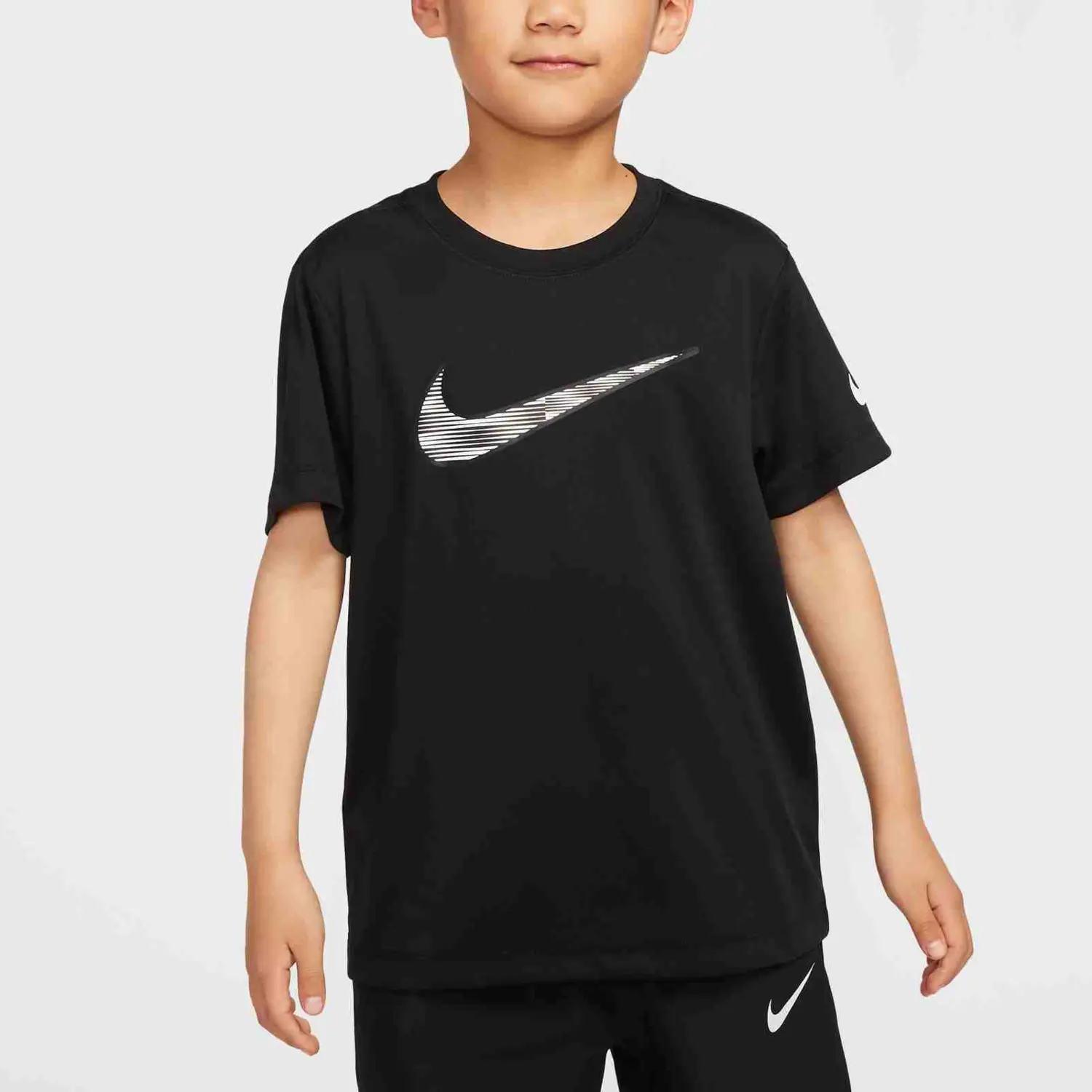 Nike Футболка dri fit черная для детей 3-7 лет — фото 4